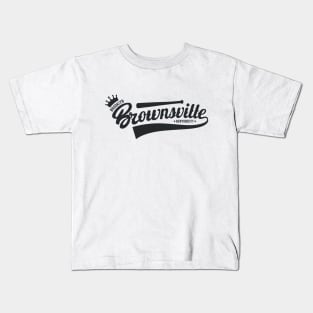 Brownsville New York Brooklyn - Brownsville  Brooklyn Schriftzug - Vintage Brownsville Logo Kids T-Shirt